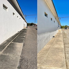 Restoring-the-Historic-Lumberyard-Events-Co-in-Sinton-TX-Commercial-Pressure-Washing-Sidewalk-Cleaning 1